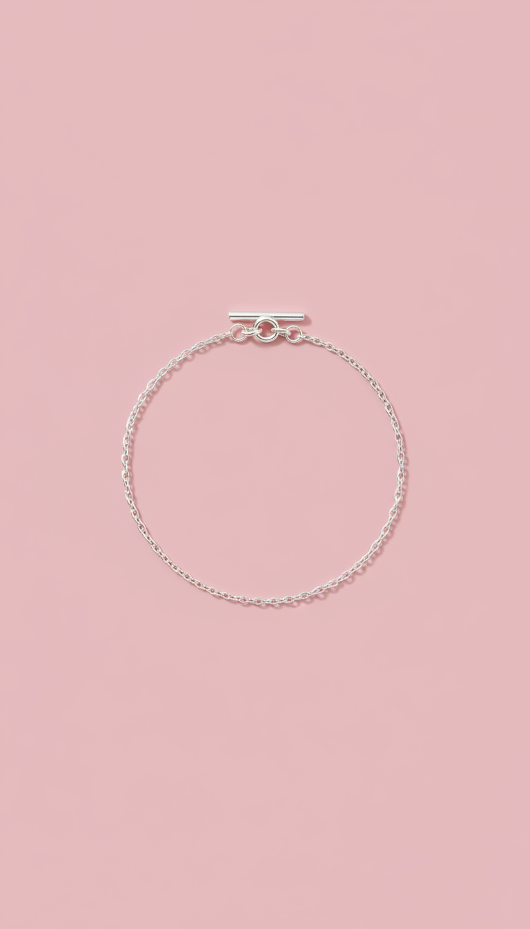 Pulsera minimalista de cadena fina