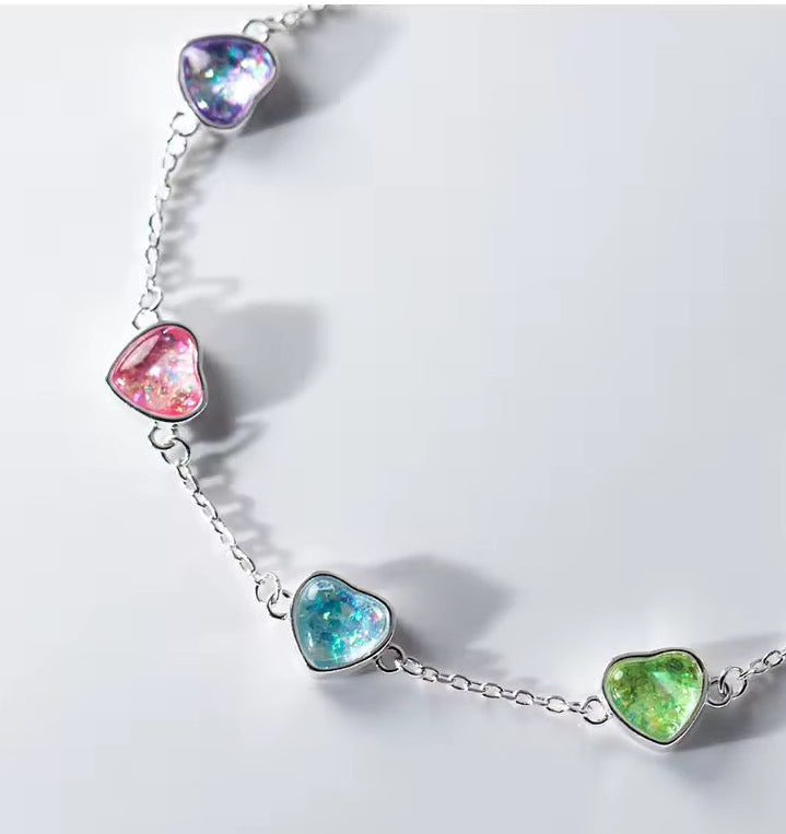 Pulsera Corazón de Cristal