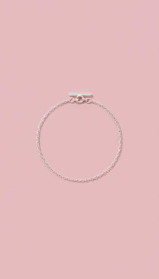 Pulsera minimalista de cadena fina