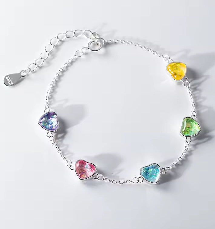 Pulsera Corazón de Cristal